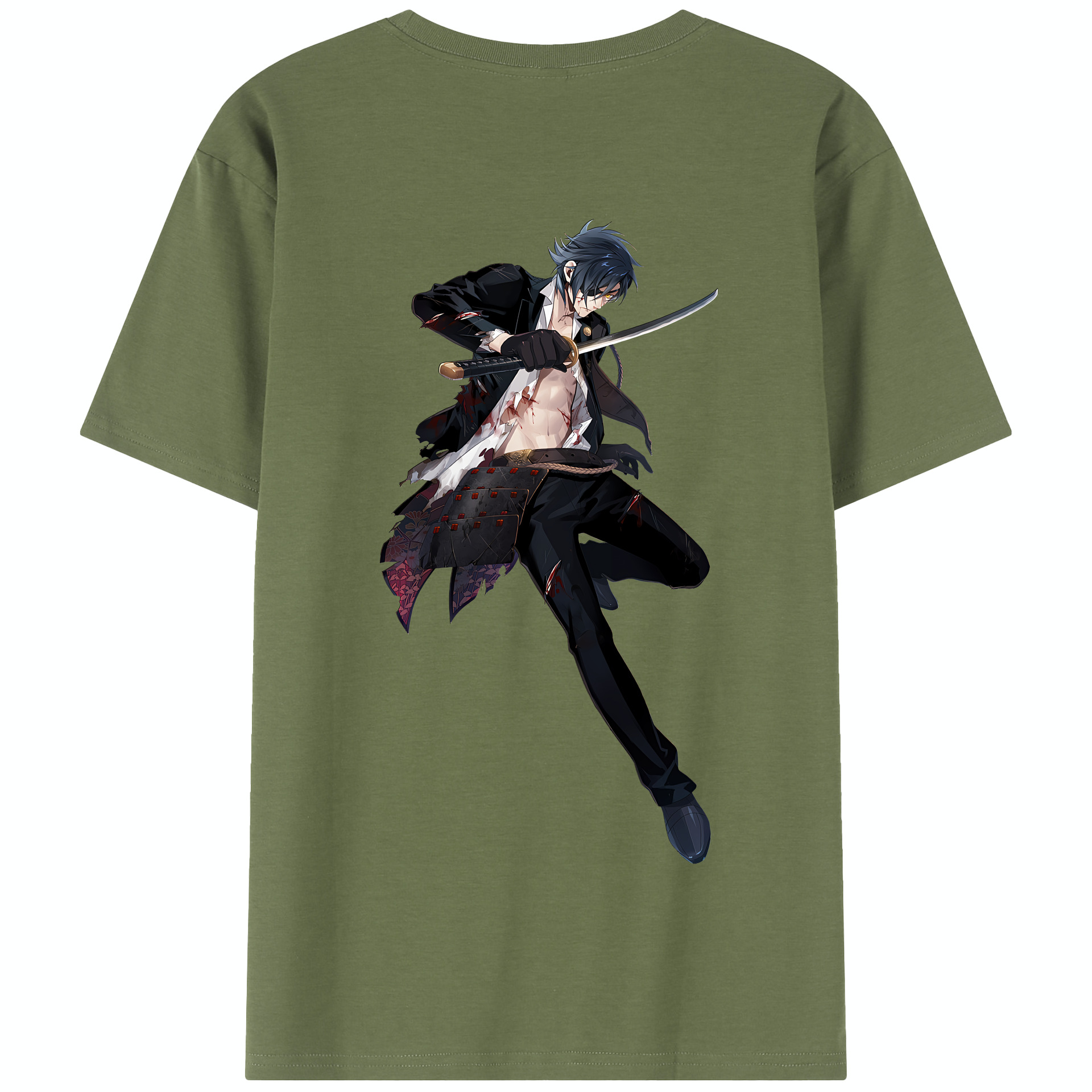 （画像用） 刀剣乱舞 Touken Ranbu 綿100％半袖Tシャツ（背面プリント）